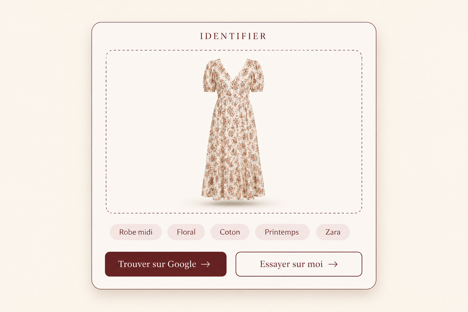 Identification d'un vêtement